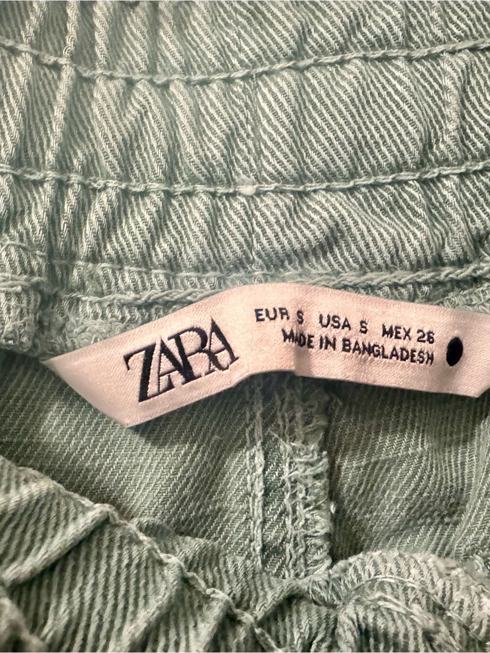 Zara Mint Green Drawstring Joggers - Picture 3 of 3